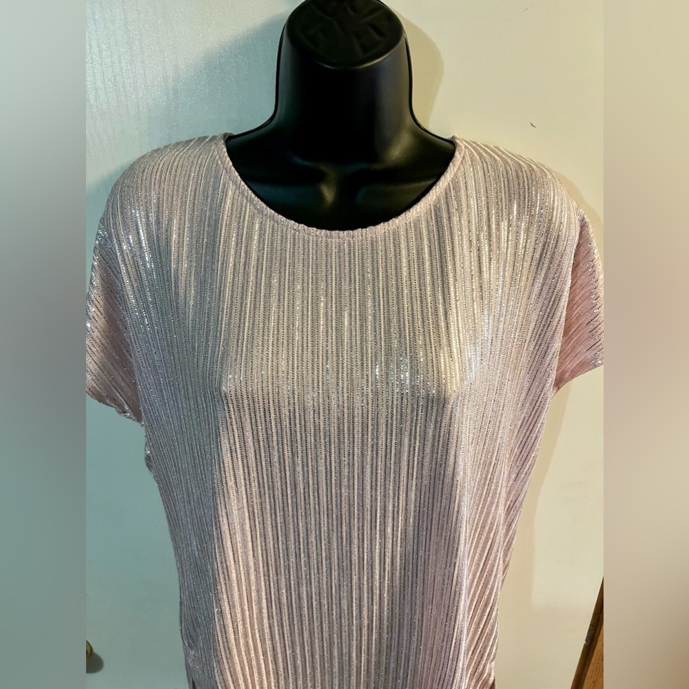 Dear Apple light pink shimmering top